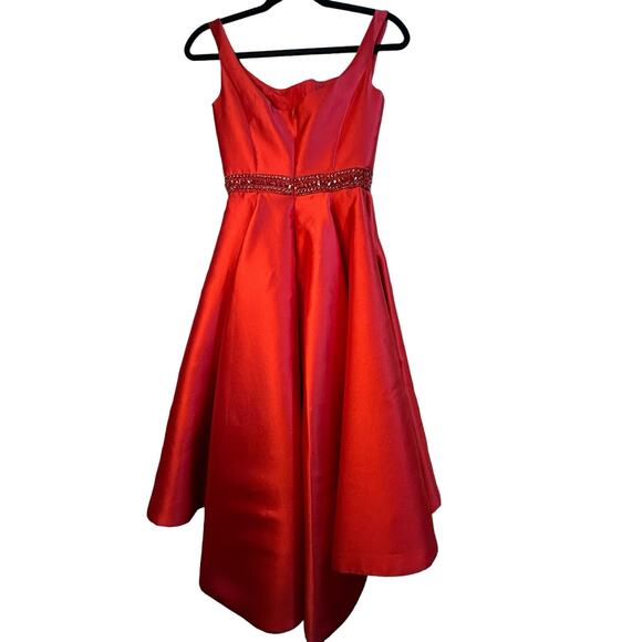 NWT IEENA for Mac Duggal Red Cocktail Dress - Size 0 - Picture 11 of 14
